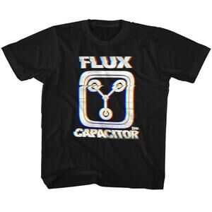 Back To The Future Flux Black Childrens T Shirt